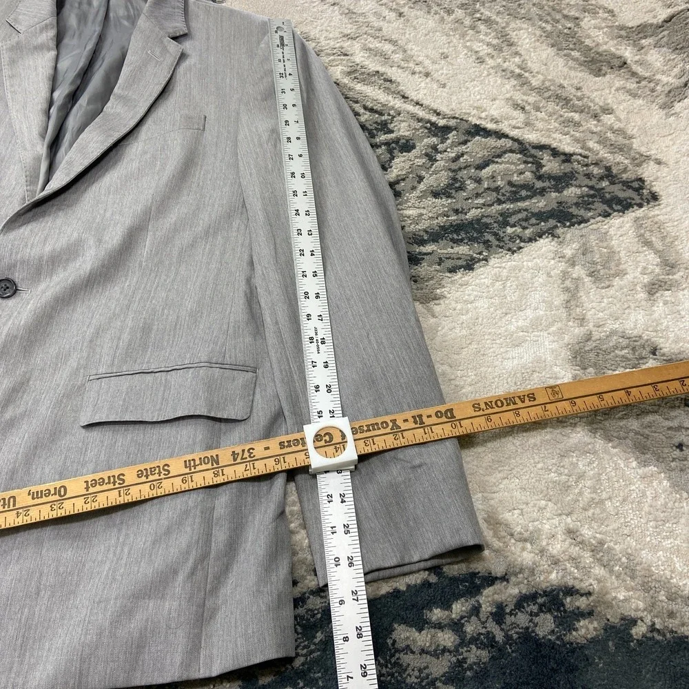 Tollegno 1900 2 Piece Suit‎ Set Mens Sz XL Gray Wool Notch Lapel Single Breasted